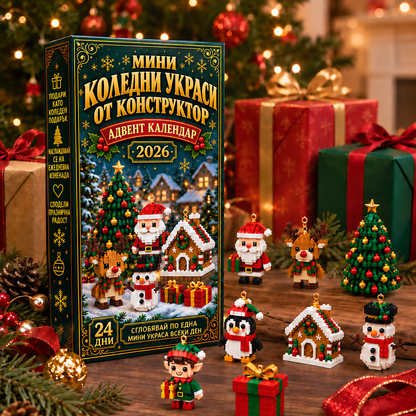 Мини коледни украси от конструктор
