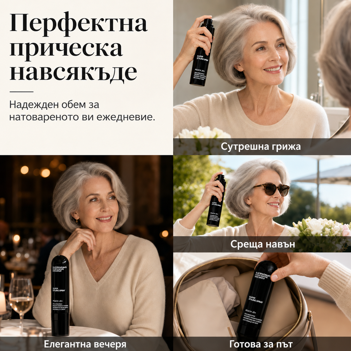 Спрей за обем с аромат на праскова