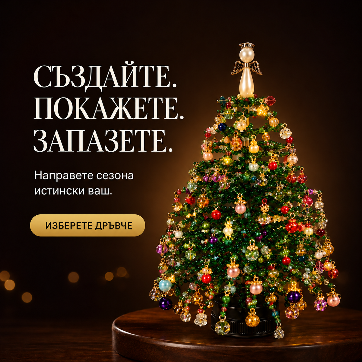 Светещо сезонно настолно дръвче „Направи си сам“ – 5 дизайна